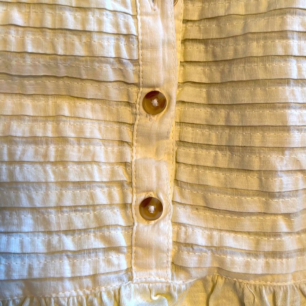NWT Anthropologie Pilcro Pintucked Puff Sleeved Top - Picture 7 of 13